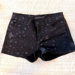 ROCK & REPUBLIC | Womens Black Shorts |Sz 8 Ninja Starlet Rockstar Summer Shorts